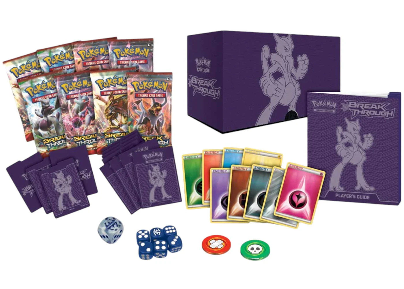 2016 Pokemon TCG XY BREAKthrough Elite Trainer Box Mewtwo X