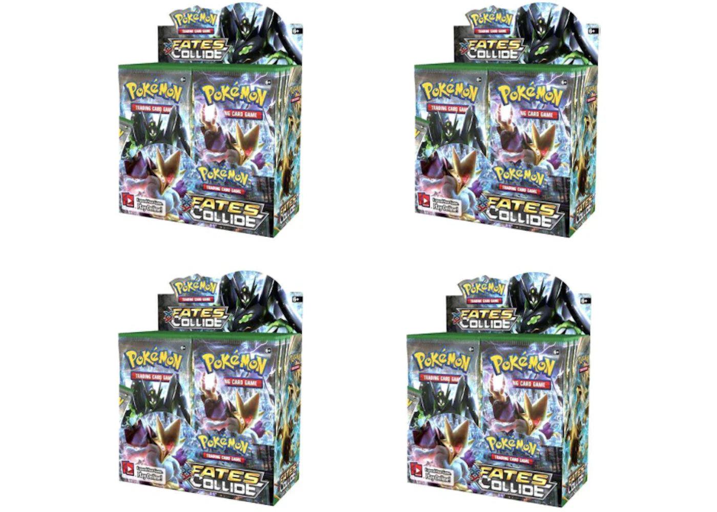 2016 Pokemon XY Fates Collide Booster Box 4X Lot