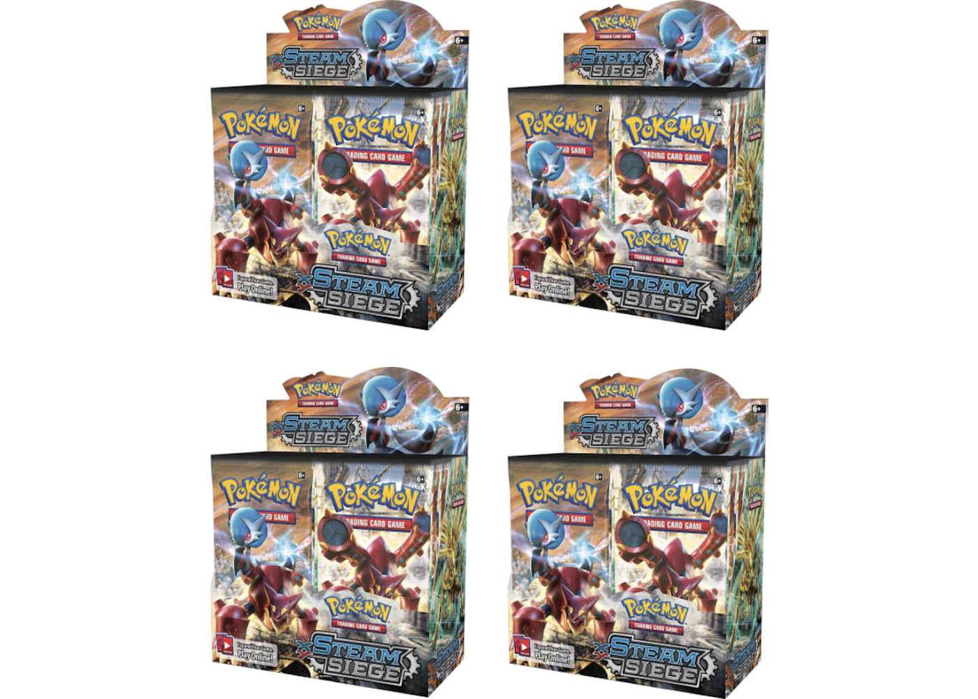 2016 Pokemon XY Steam Siege Booster Box 4X Lot