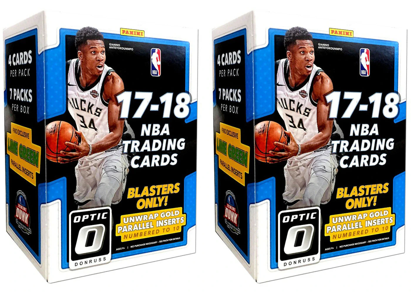 2017-18 Panini Donruss Optic Basketball Blaster Box 2x Lot