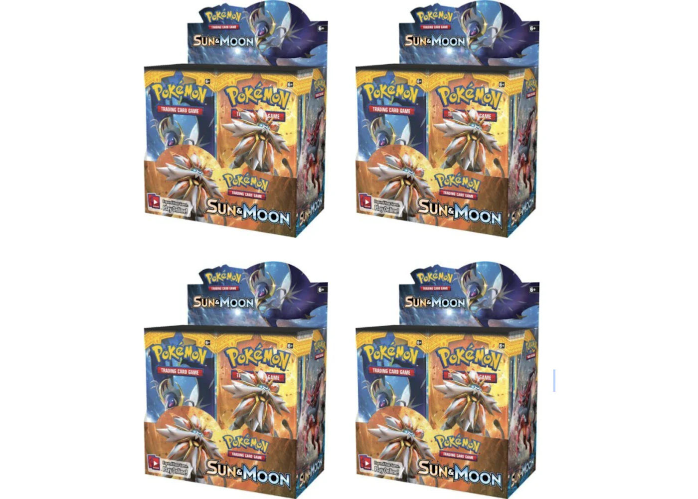 2017 Pokemon Sun & Moon Booster Box 4X Lot
