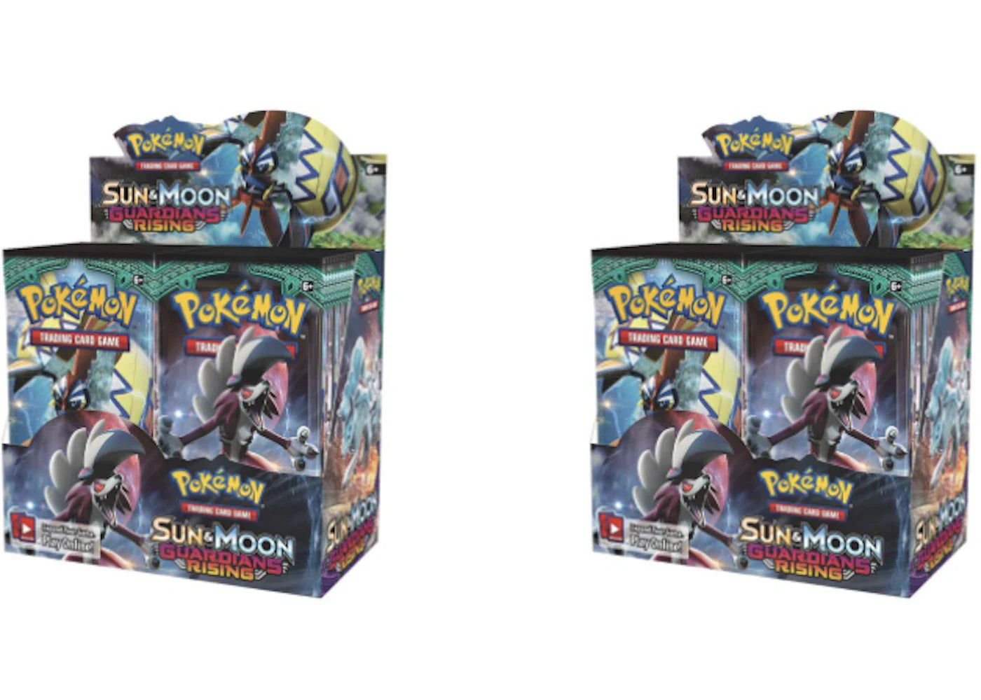 2017 Pokemon Sun & Moon Guardians Rising Booster Box 2X Lot