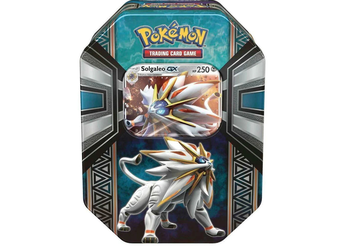 2017 Pokemon TCG Legends of Alola Tin Solgaleo GX