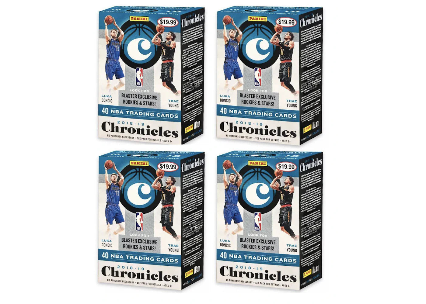 2018-19 Panini Chronicles Basketball Blaster Box 4x Lot