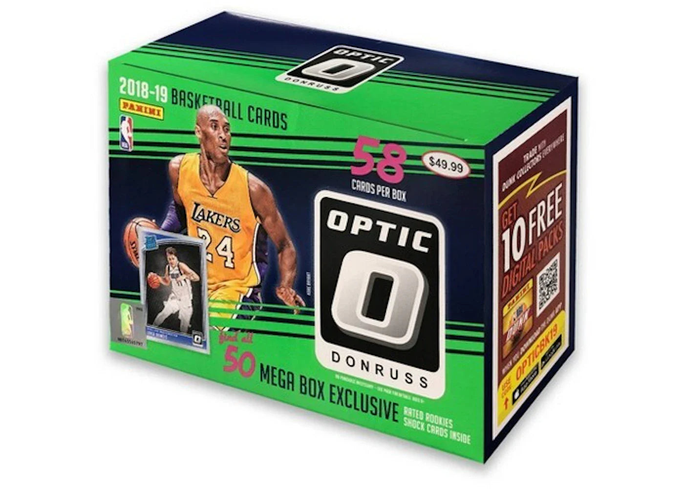 2018-19 Panini Donruss Optic Basketball Mega Box 58 ct