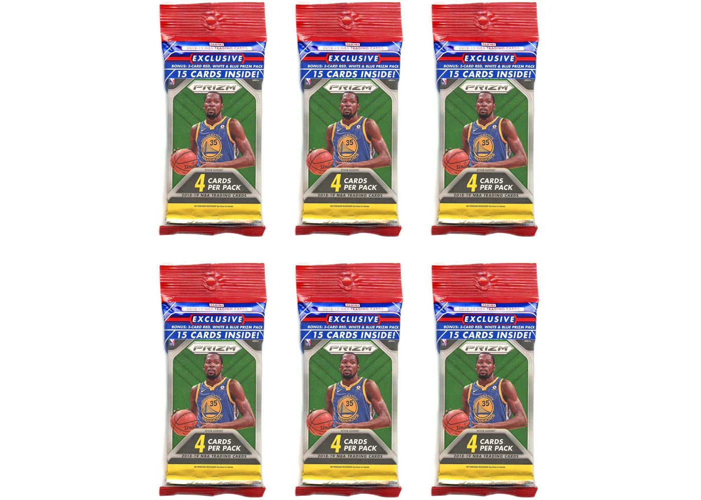 2018-19 Panini Prizm Basketball Cello Pack 6x Lot