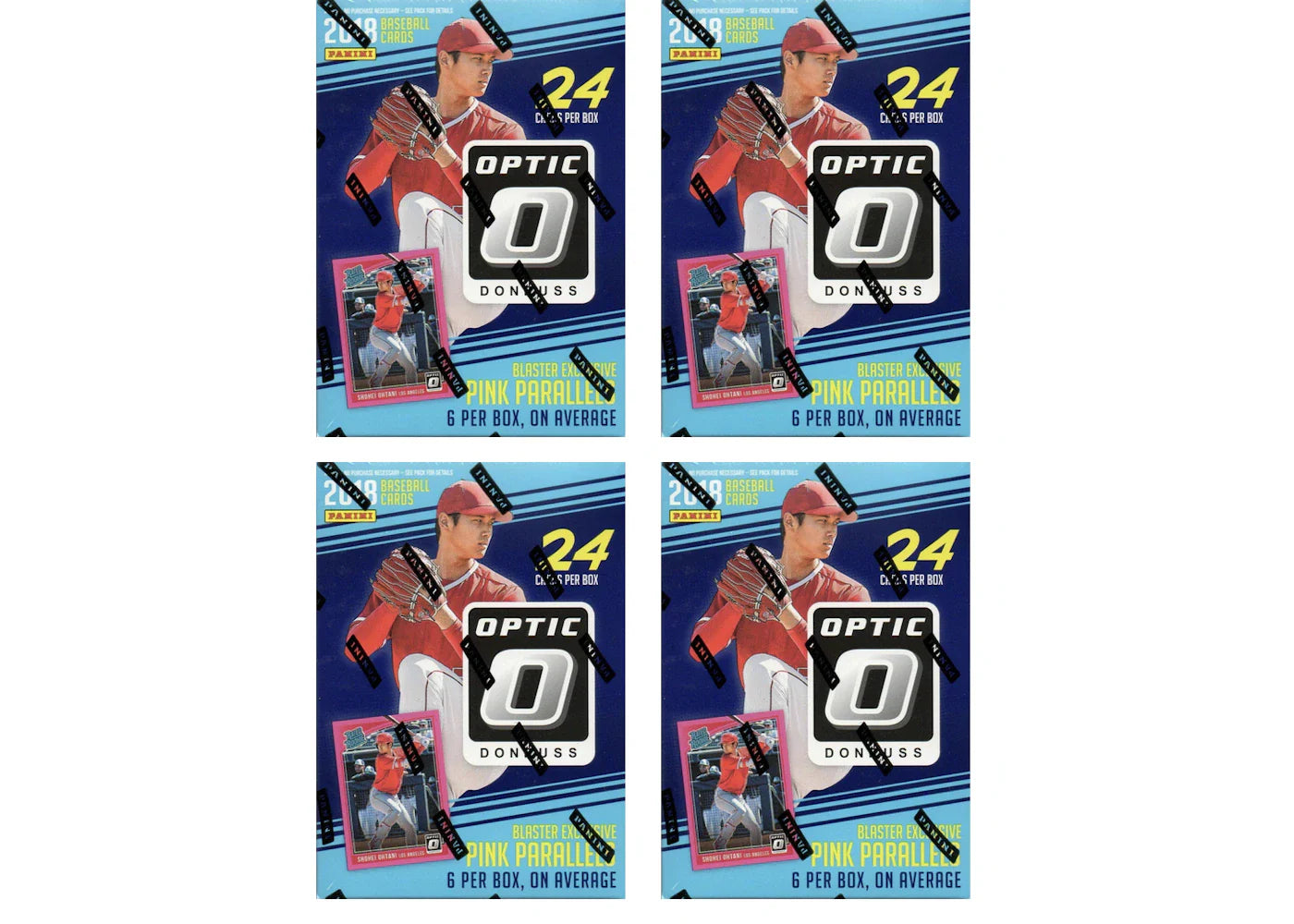 2018 Panini Donruss Optic Baseball Blaster Box 4X Lot