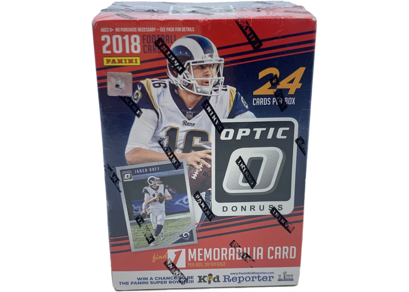 2018 Panini Donruss Optic Football Blaster Box (Pink Parallels & Memorabilia Card) (Red Box)