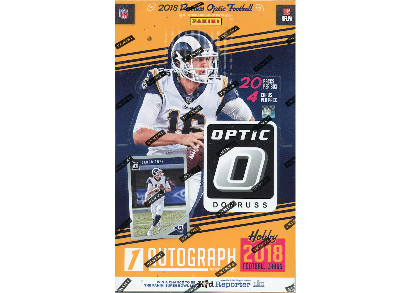2018 Panini Donruss Optic Football Hobby Box