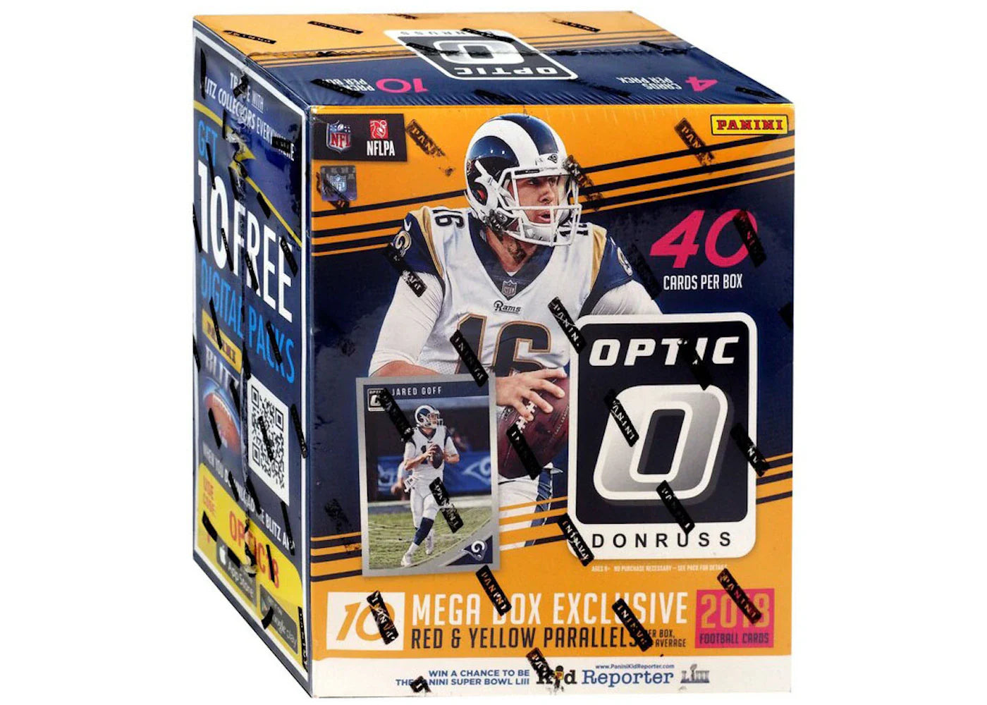 2018 Panini Donruss Optic Football Mega Box (Red & Yellow Parallels)