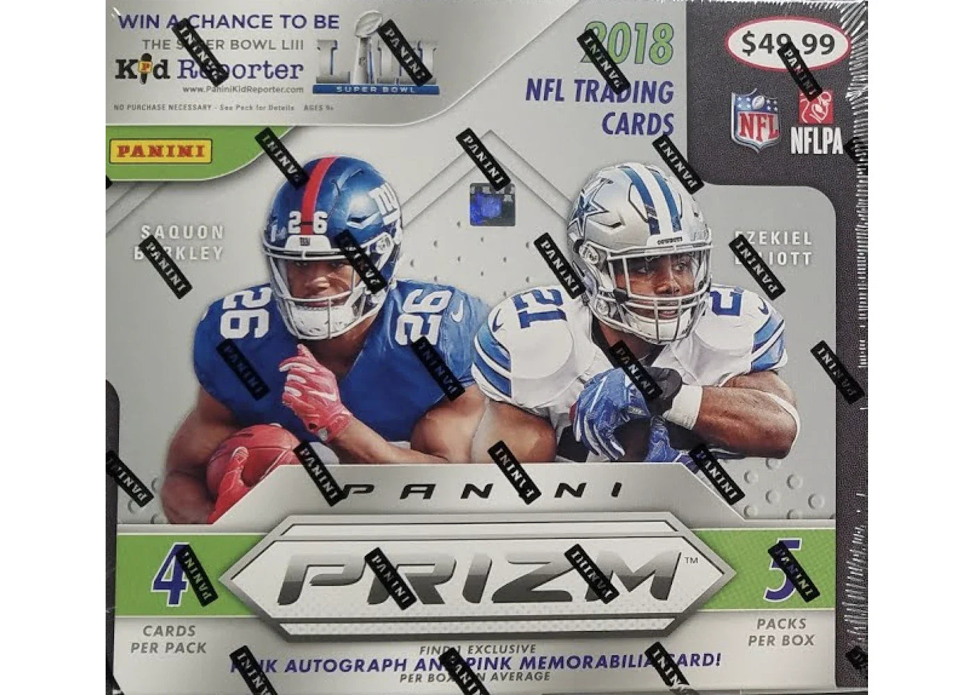 2018 Panini Prizm Football 20 ct Mega Box
