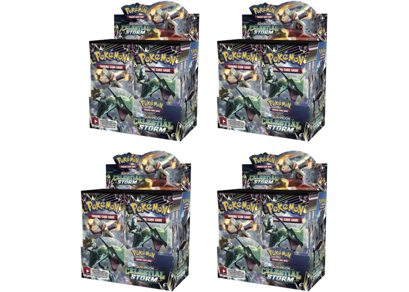 2018 Pokemon Sun & Moon Celestial Storm Booster Box 4X Lot