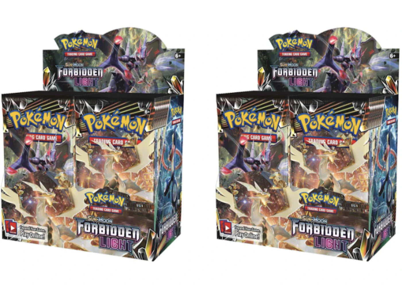 2018 Pokemon Sun & Moon Forbidden Light Booster Box 2X Lot