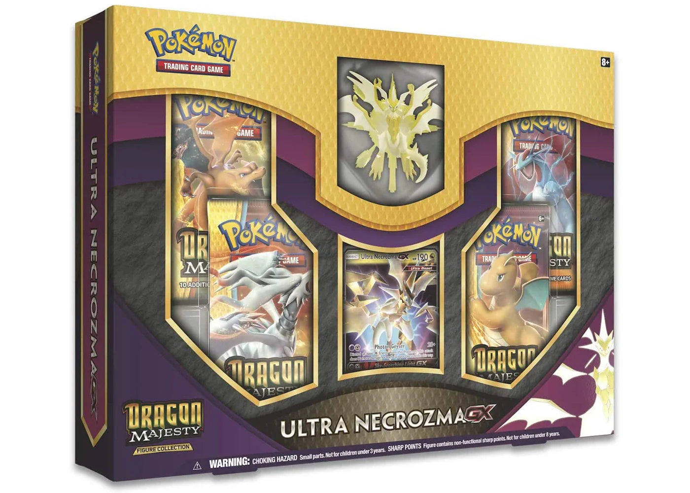 2018 Pokemon TCG Dragon Majesty Figure Collection Ultra Necrozma GX