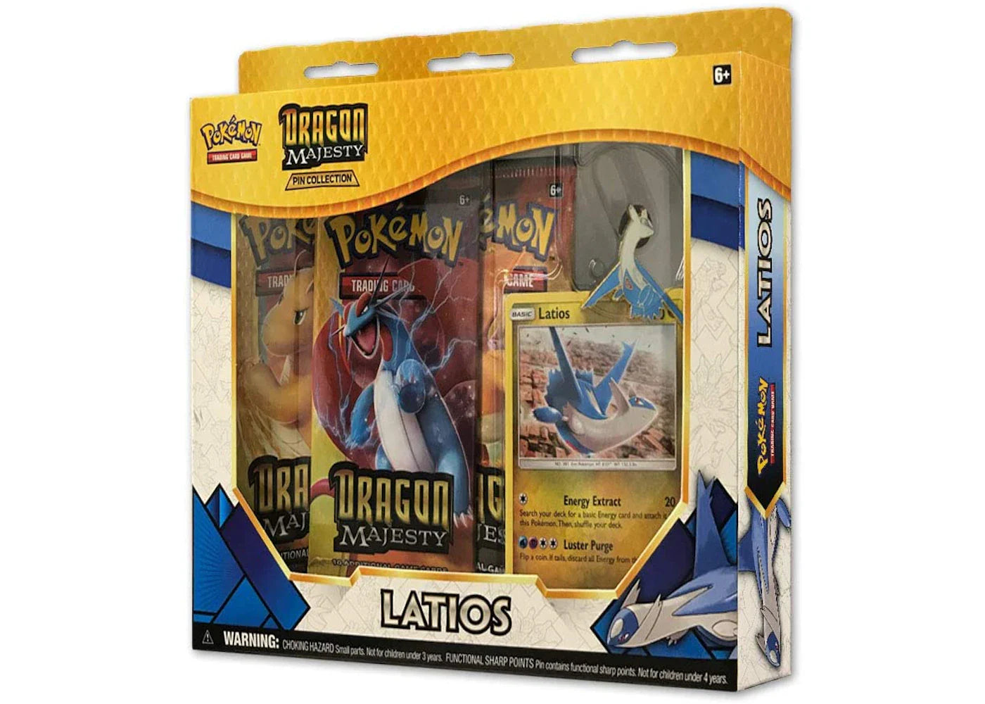 2018 Pokemon TCG Dragon Majesty Pin Collection Latios