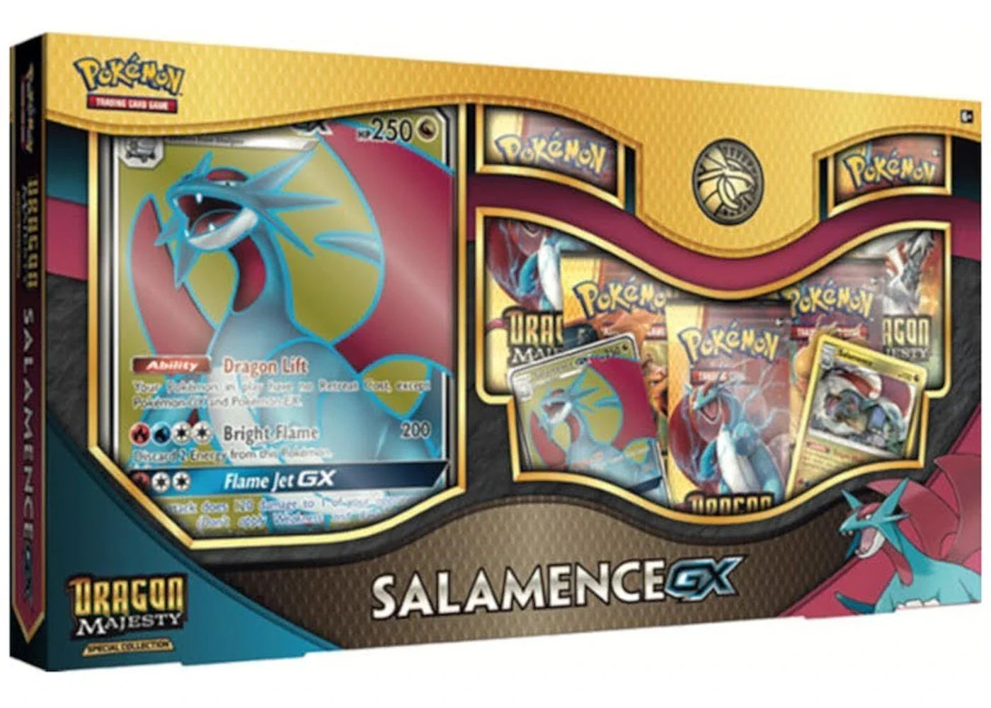 2018 Pokemon TCG Dragon Majesty Special Collections Salamence GX