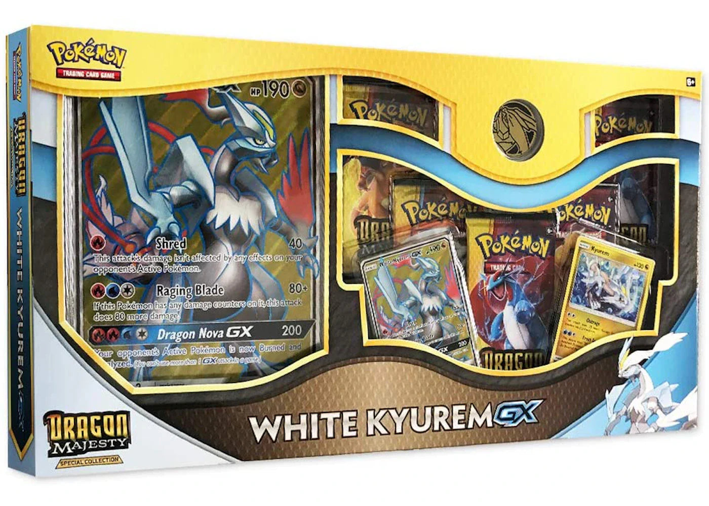 2018 Pokemon TCG Dragon Majesty Special Collections White Kyurem GX
