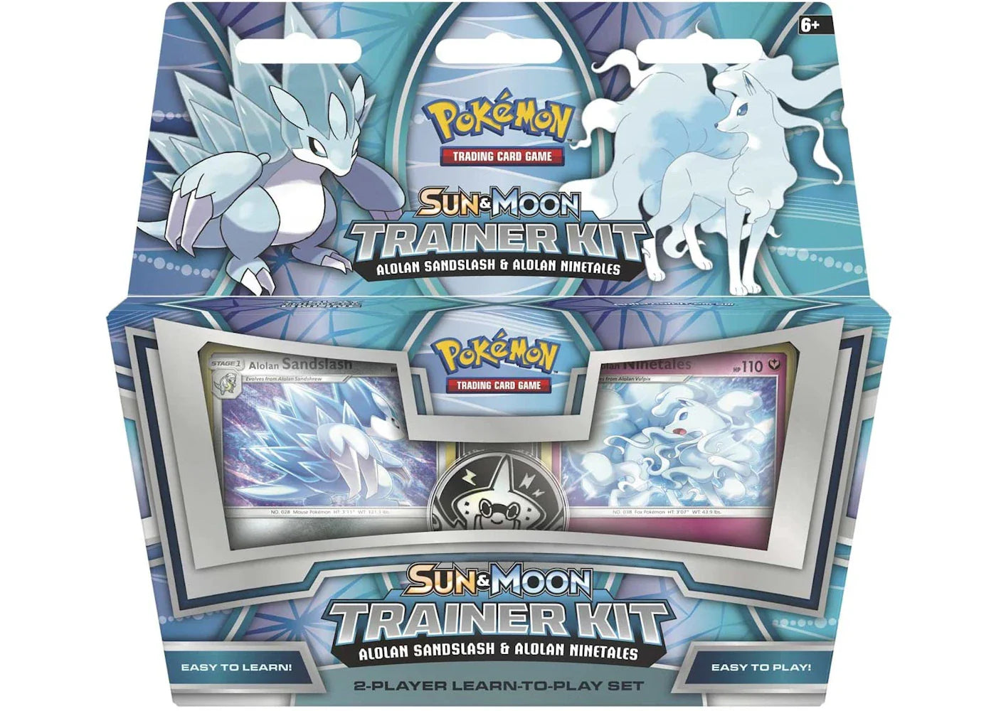 2018 Pokemon TCG Sun & Moon Trainer Kit Alolan Sandslash & Alolan Ninetales