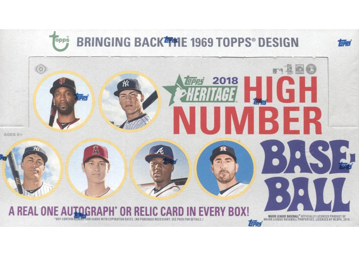 2018 Topps Heritage High Number Baseball Hobby Box