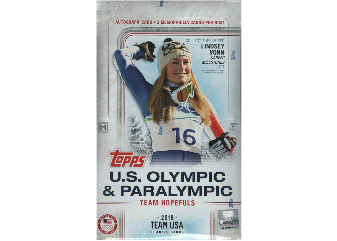 2018 Topps USA Olympic & Paralympic Hopefuls Hobby Box