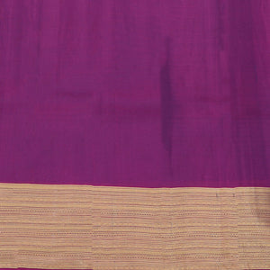 Blue vasundhara silk mix saree with buttas, contrast border & pallu steeped with traditional designs