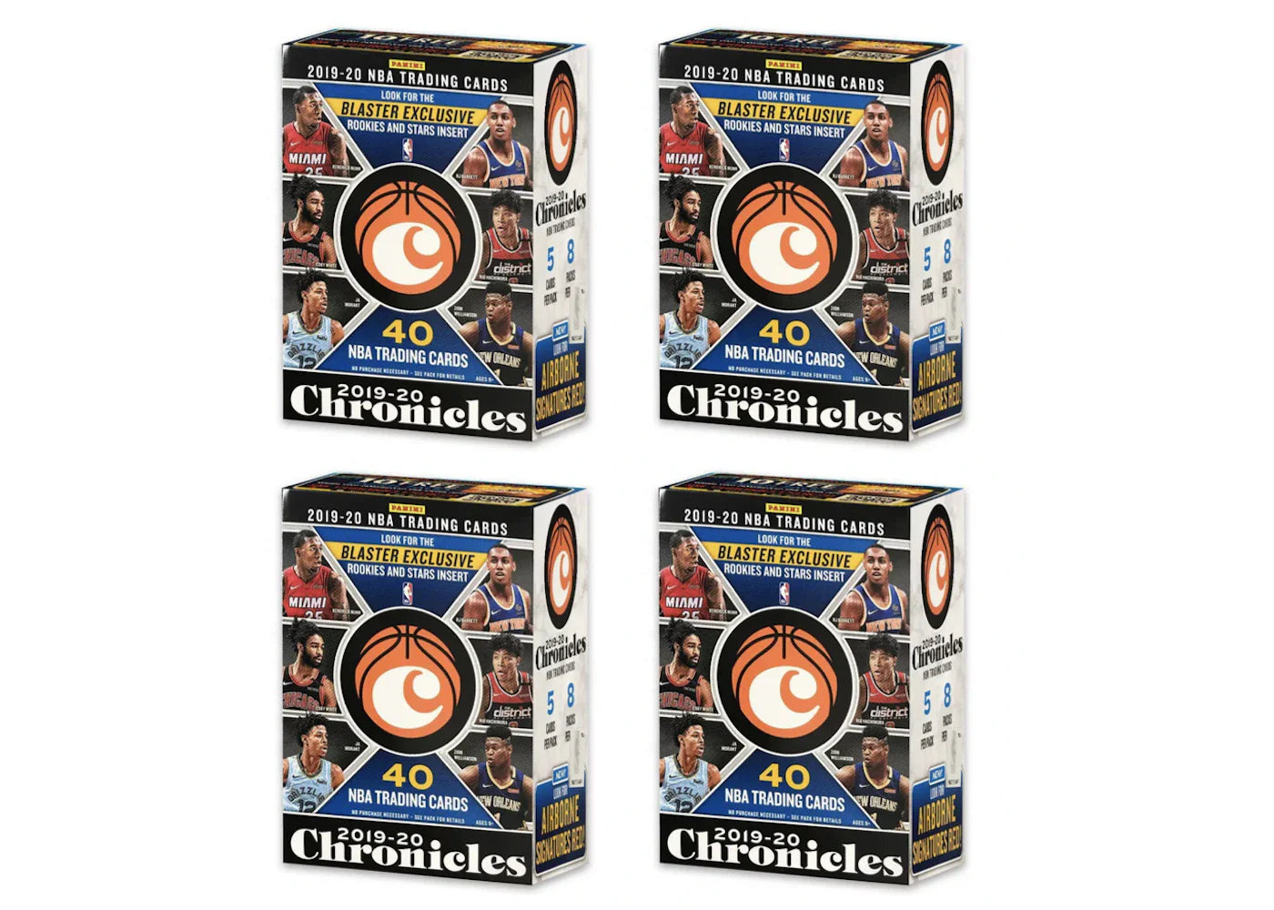 2019-20 Panini Chronicles Basketball Blaster Box 4x Lot