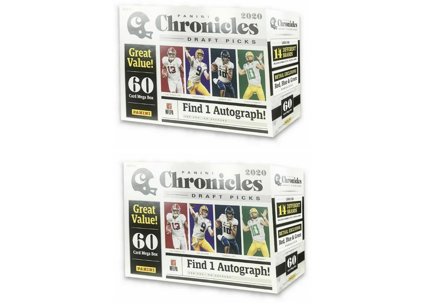 2019-20 Panini Chronicles Football Mega Box 2X Lot
