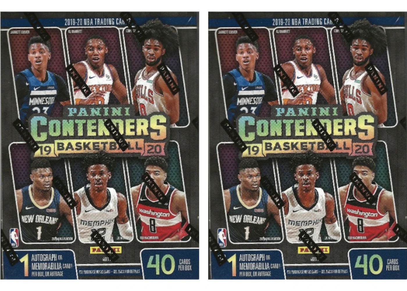 2019-20 Panini Contenders Basketball Blaster Box 2x Lot