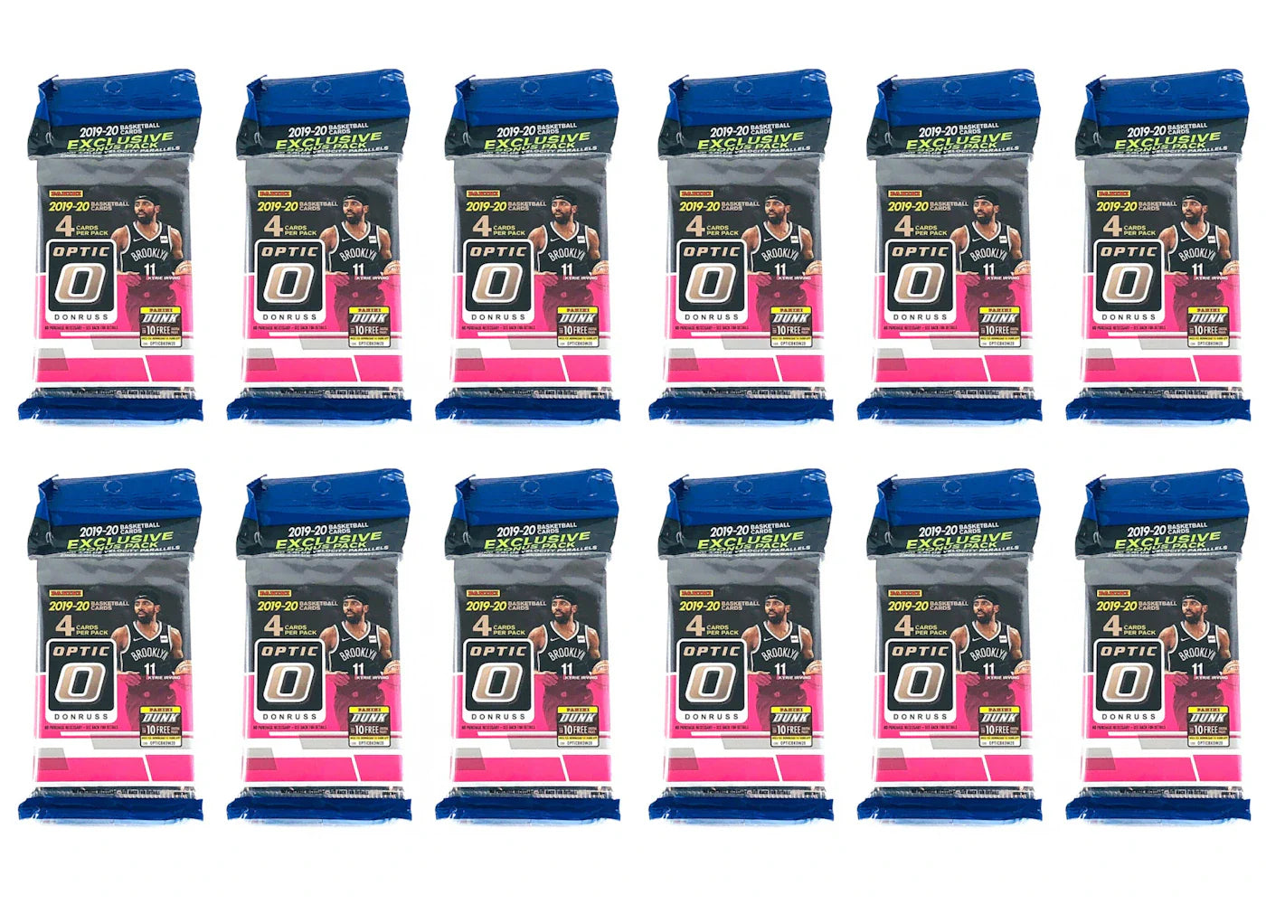 2019-20 Panini Donruss Optic Basketball Cello Pack 12x Lot