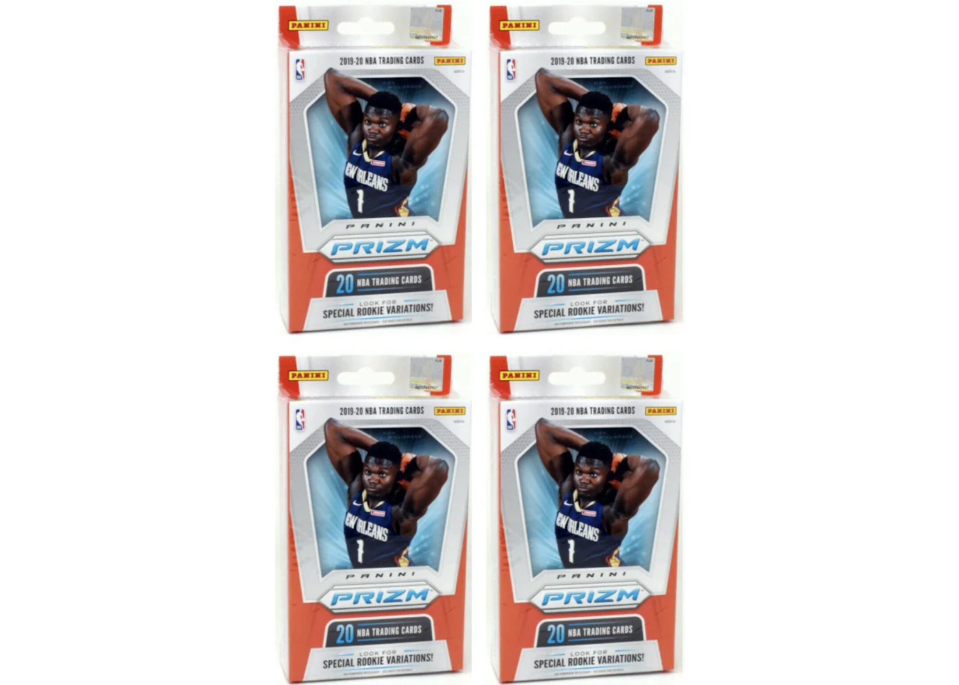 2019-20 Panini Prizm Basketball Hanger Box 4x Lot