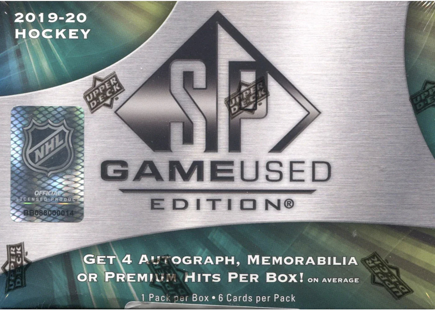 2019-20 Upper Deck SP Game Used Hockey Hobby Box
