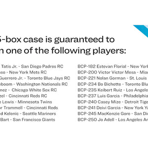 2019 Bowman Chrome X 5 Box Case