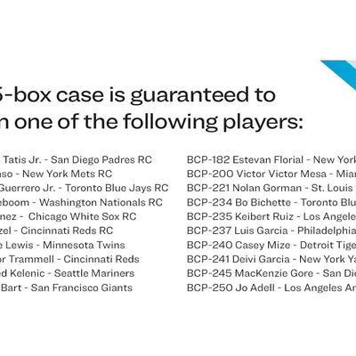 2019 Bowman Chrome X 5 Box Case