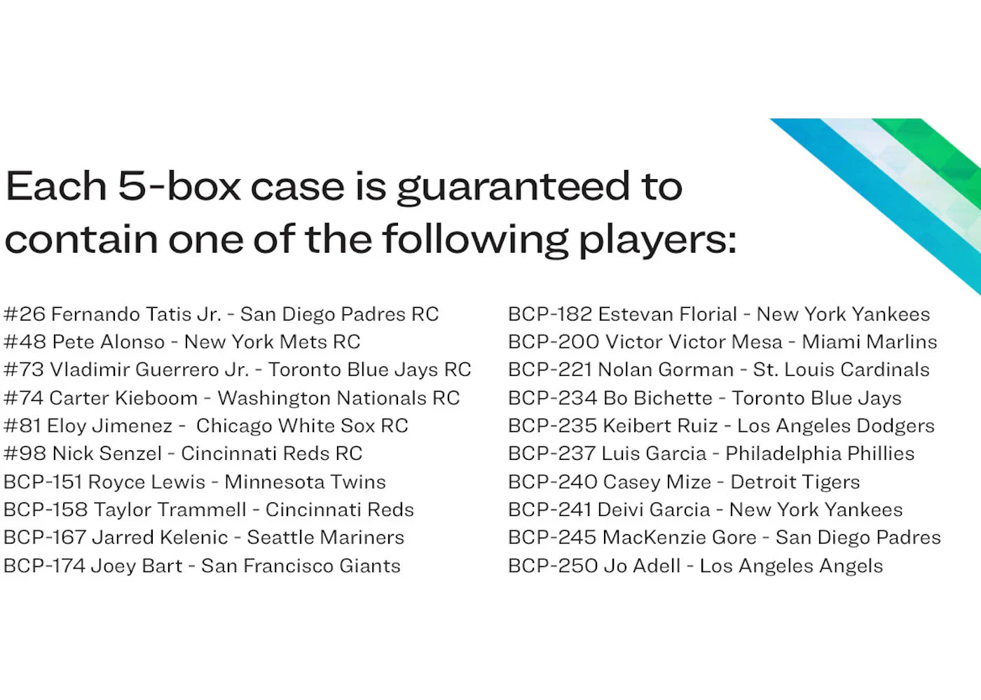 2019 Bowman Chrome X 5 Box Case