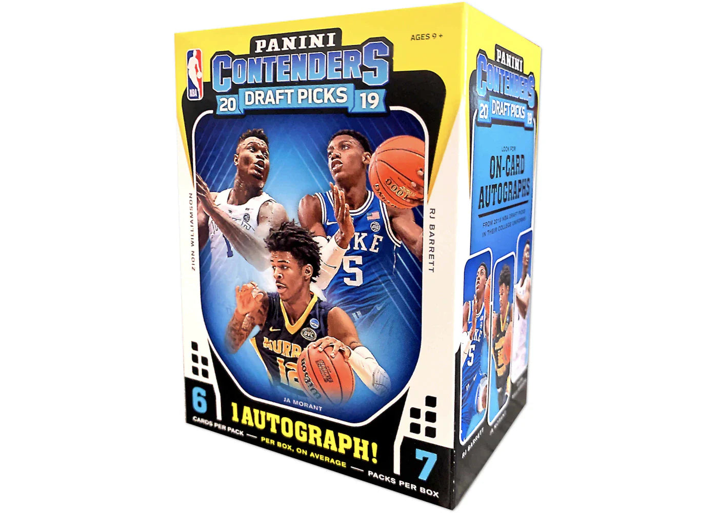 2019 Panini Contenders Draft Picks Basketball Blaster Box