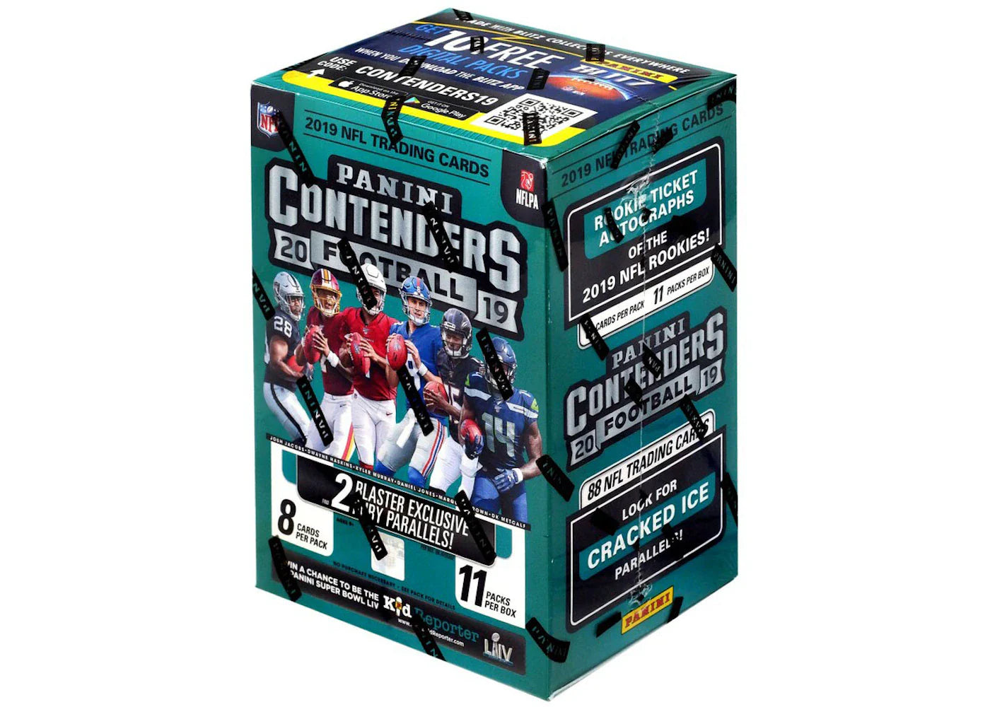2019 Panini Contenders Football Fanatics Exclusive Blaster Box (11 Packs)