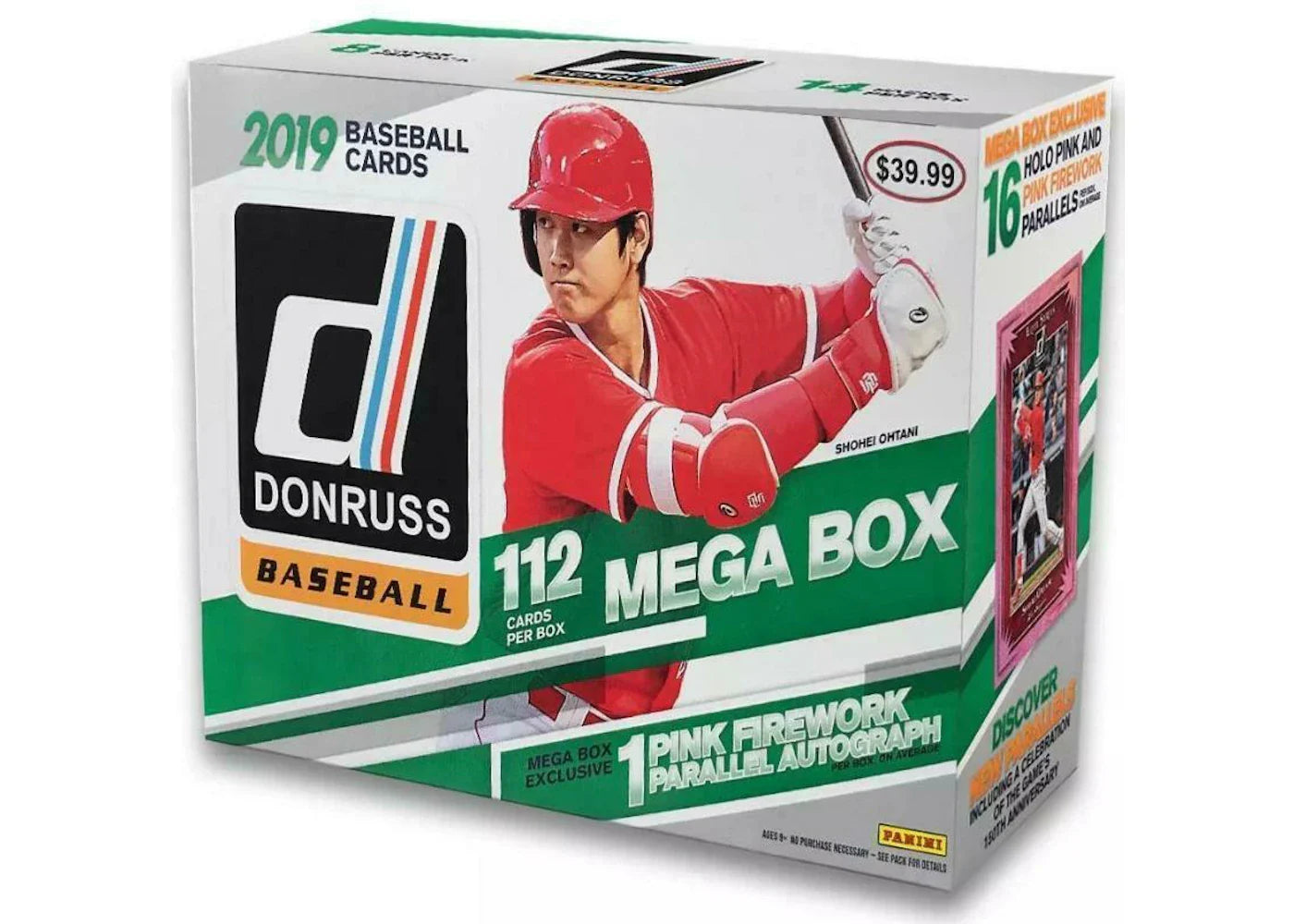 2019 Panini Donruss Baseball Mega Box 112 ct.