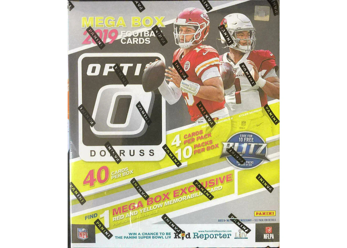 2019 Panini Donruss Optic Football Mega Box 40 Ct.