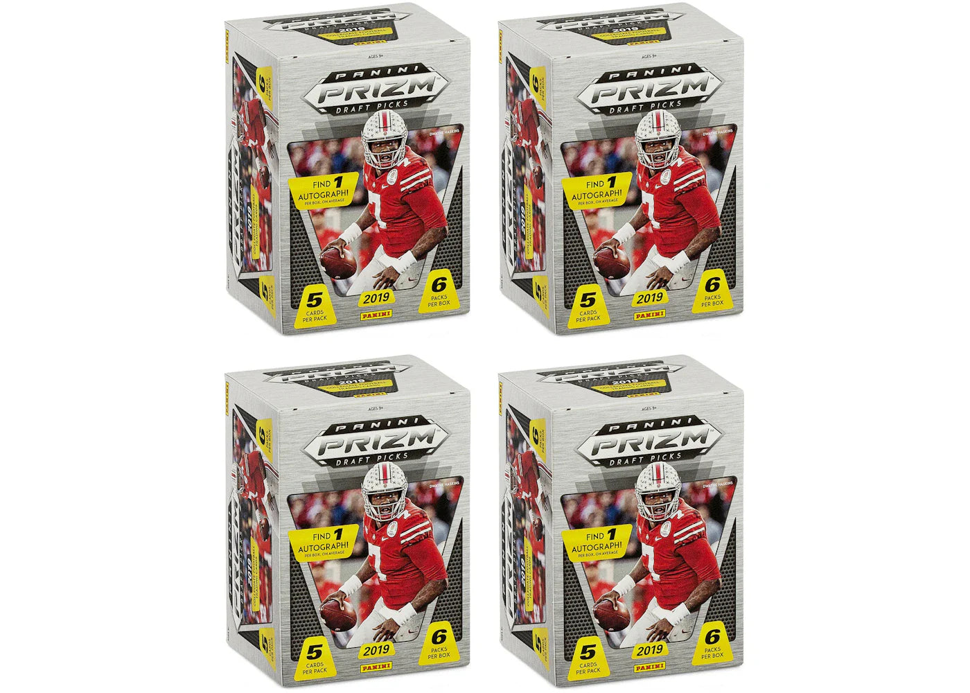 2019 Panini Prizm Draft Picks Football Blaster Box 4x Lot