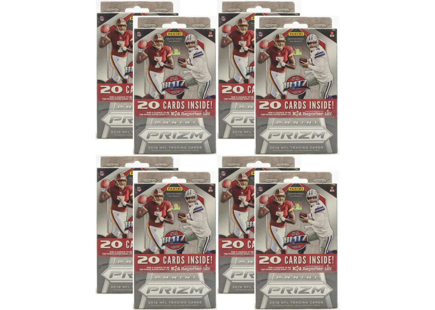 2019 Panini Prizm Football Hanger Box 8x Lot
