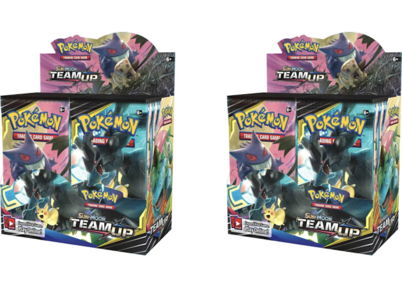 2019 Pokemon Sun & Moon Team Up Booster Box 2X Lot