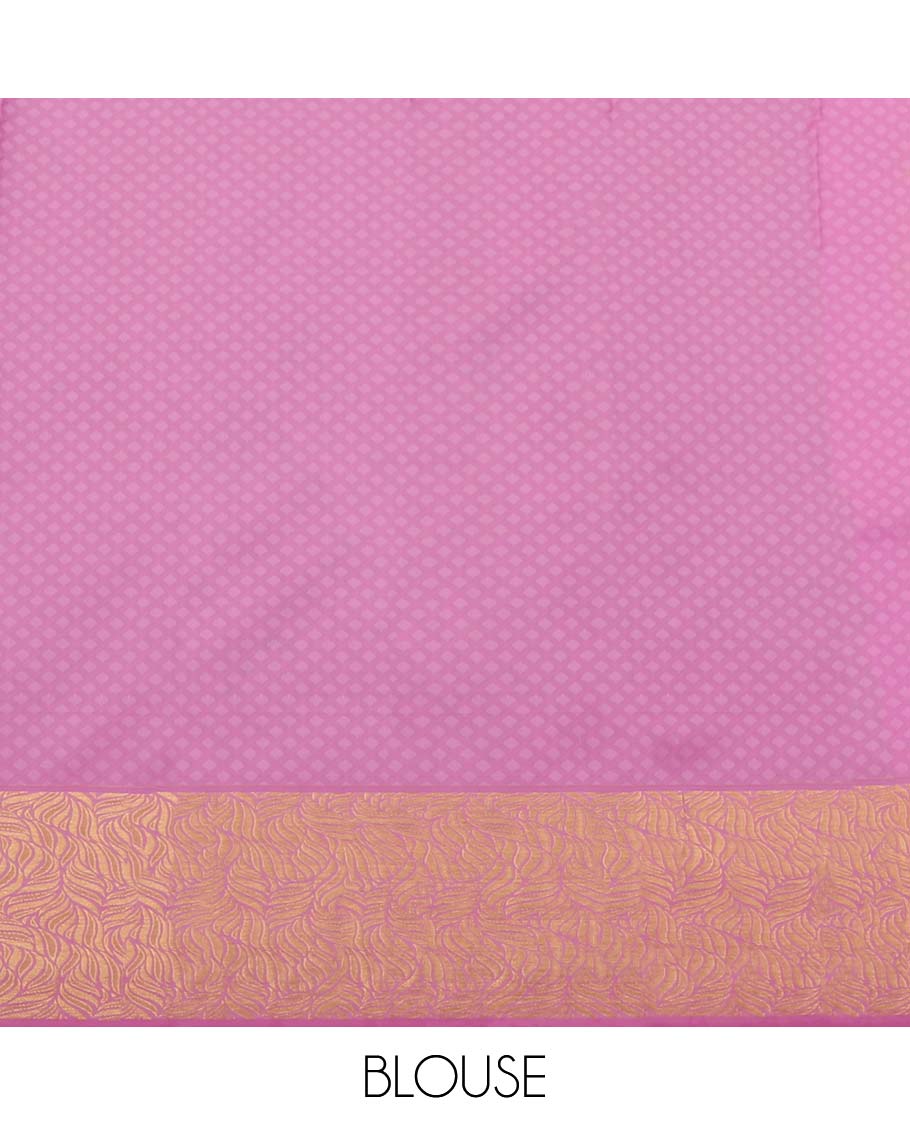 Yellow jacquard kancheepuram wedding silksaree, contrast zari border & pallu of jaal designs