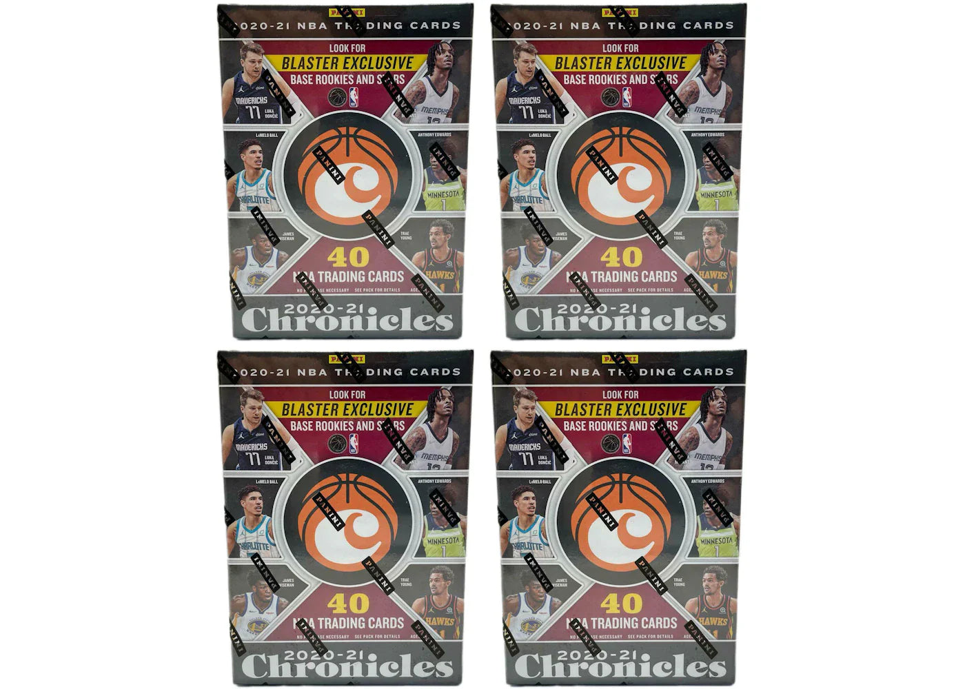 2020-21 Panini Chronicles Basketball Blaster Box 4x Lot