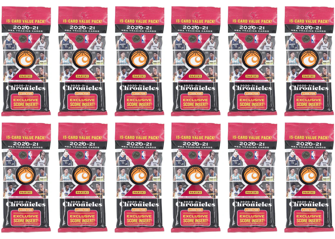 2020-21 Panini Chronicles Basketball Fat Pack 12x lot