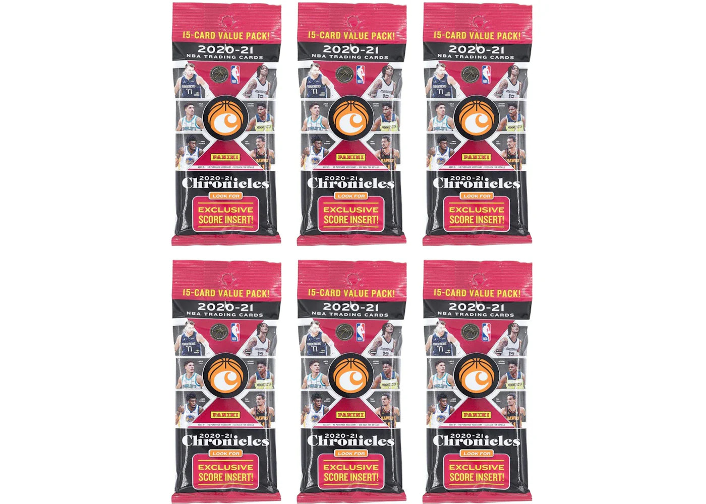 2020-21 Panini Chronicles Basketball Fat Pack 6x lot