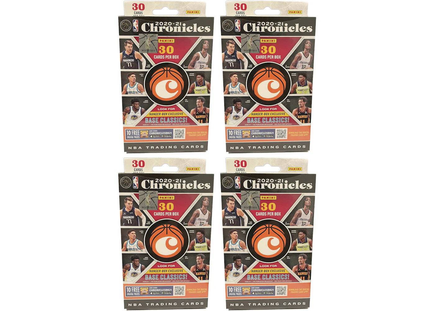 2020-21 Panini Chronicles Basketball Hanger Box 4x Lot