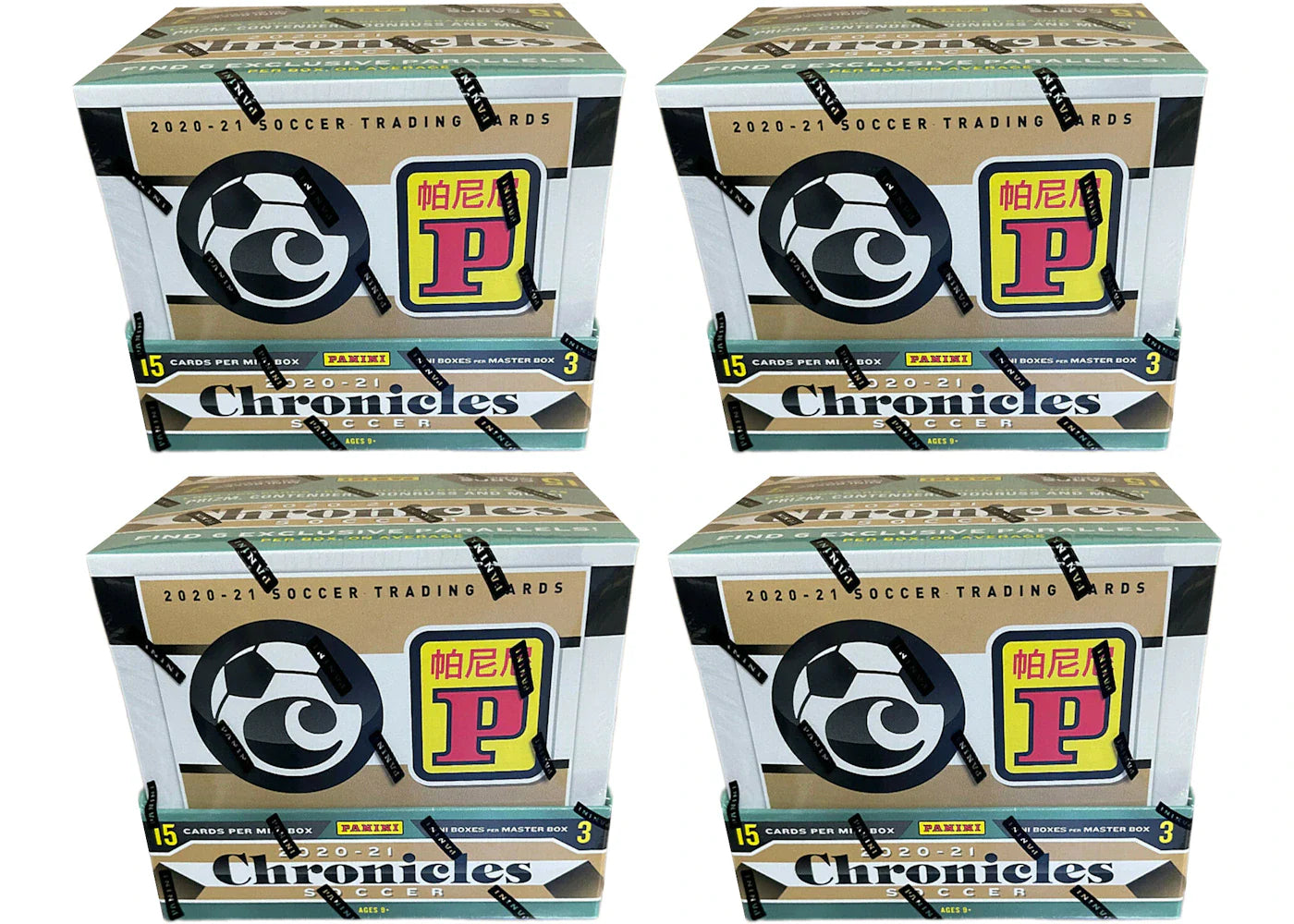 2020-21 Panini Chronicles Soccer Tmall Asia Exclusive Box 4x Lot
