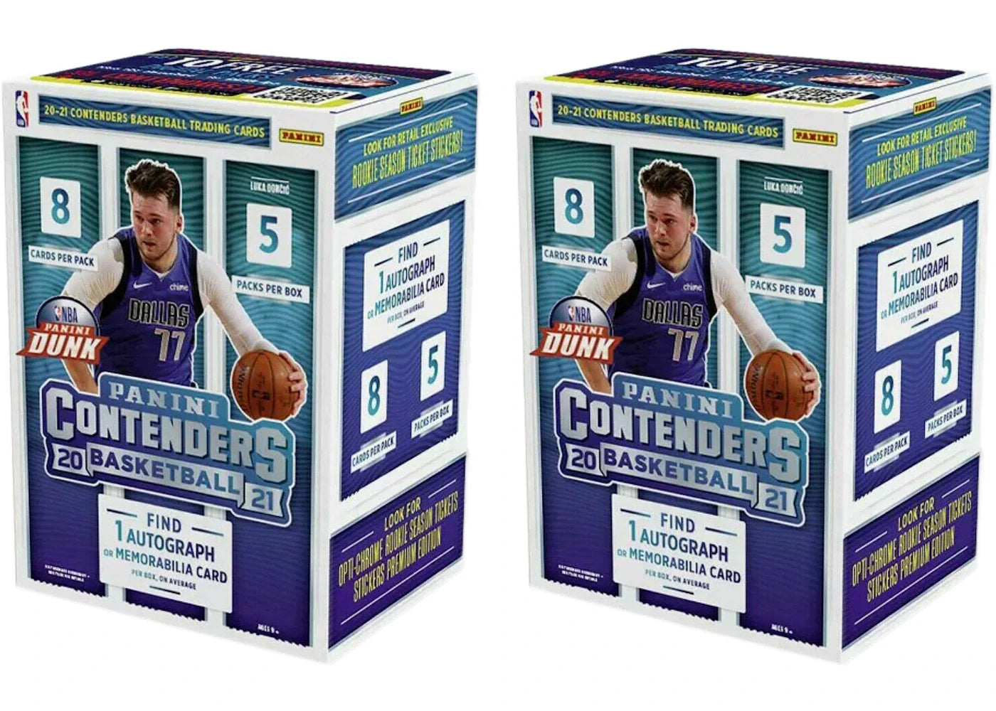 2020-21 Panini Contenders Basketball Blaster Box 2x Lot