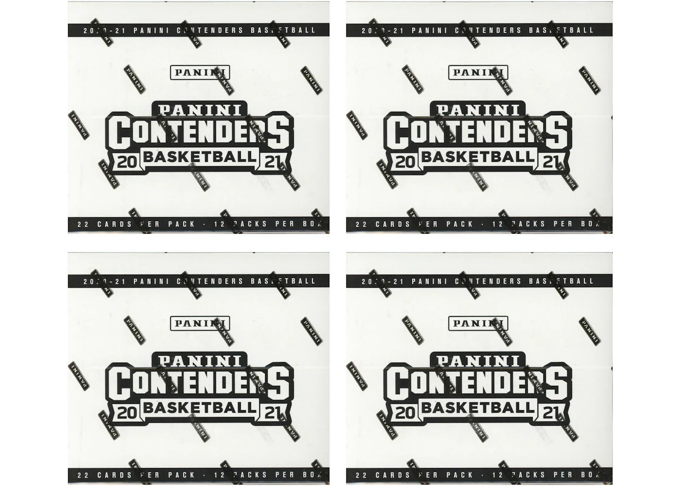 2020-21 Panini Contenders Basketball Factory Sealed Cello Fat Pack Box 4x Lot