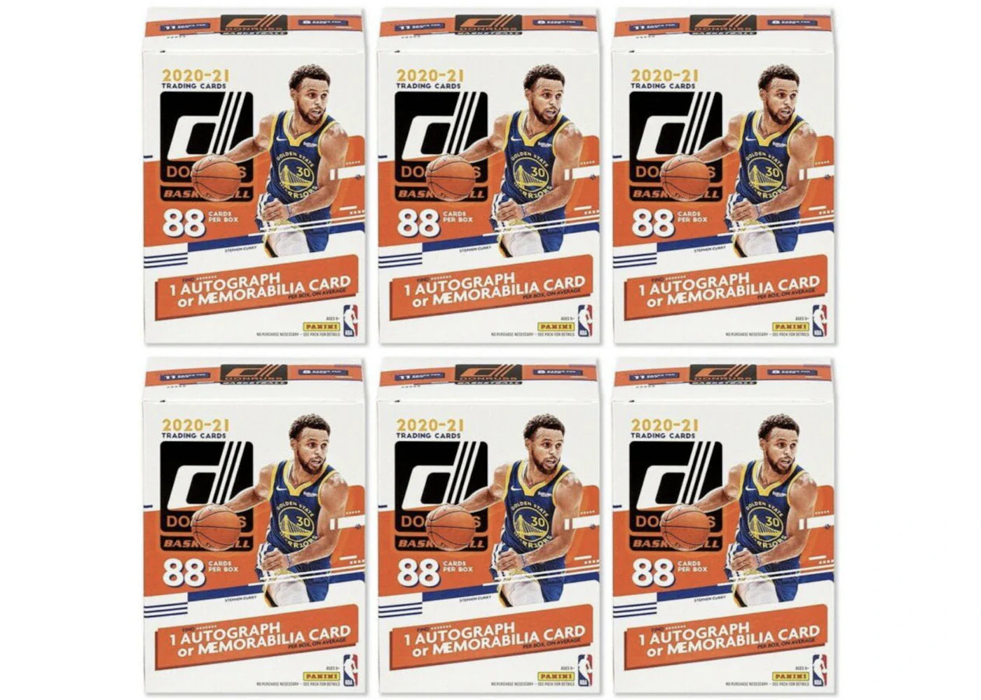 2020-21 Panini Donruss Basketball Blaster Box 6x Lot